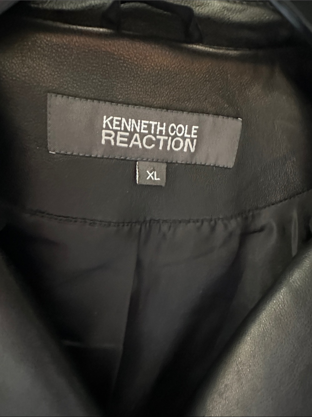 Kenneth Cole Reaction leather jacket - Picture 2 of 5